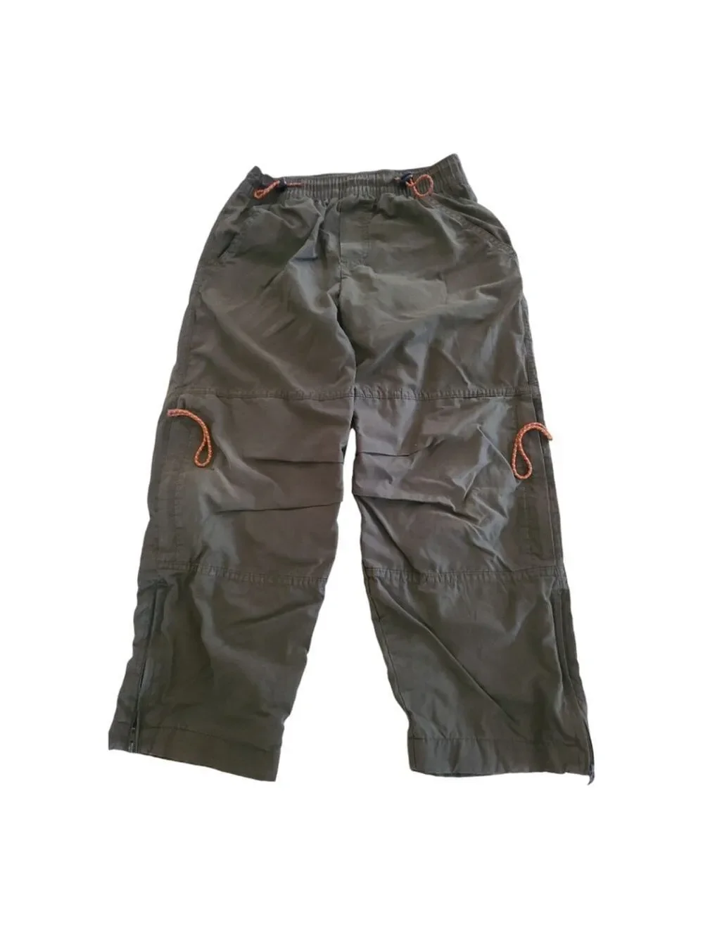 OshKosh Boys Lined Cargo Pants Khaki 6 Water-Resistant Boot Zipper